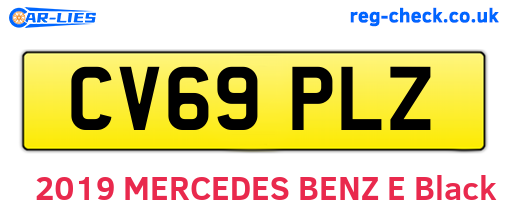 CV69PLZ are the vehicle registration plates.