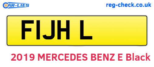 F1JHL are the vehicle registration plates.