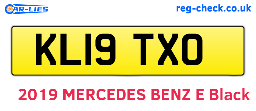 KL19TXO are the vehicle registration plates.