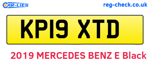 KP19XTD are the vehicle registration plates.