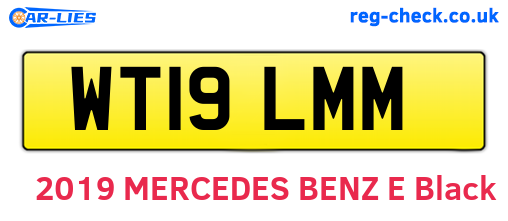 WT19LMM are the vehicle registration plates.