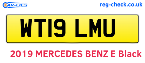 WT19LMU are the vehicle registration plates.