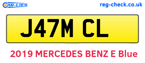 J47MCL are the vehicle registration plates.
