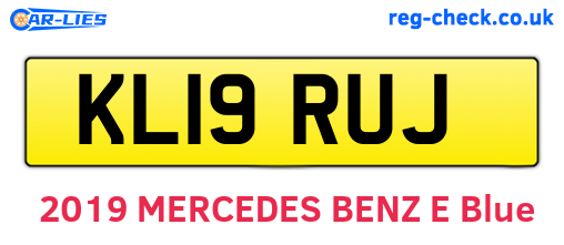 KL19RUJ are the vehicle registration plates.