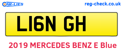 L16NGH are the vehicle registration plates.