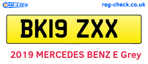 BK19ZXX are the vehicle registration plates.