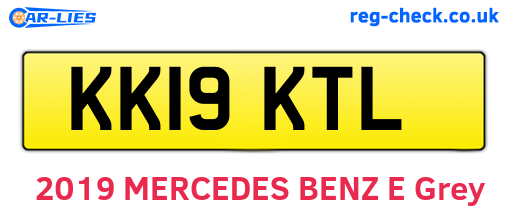 KK19KTL are the vehicle registration plates.