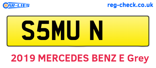 S5MUN are the vehicle registration plates.