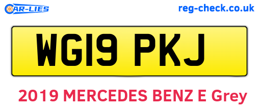 WG19PKJ are the vehicle registration plates.
