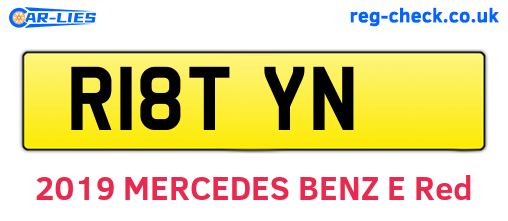 R18TYN are the vehicle registration plates.