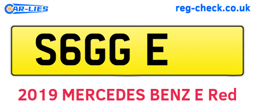 S6GGE are the vehicle registration plates.