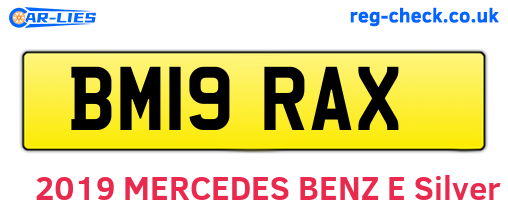 BM19RAX are the vehicle registration plates.