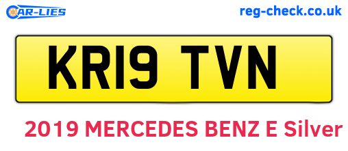 KR19TVN are the vehicle registration plates.