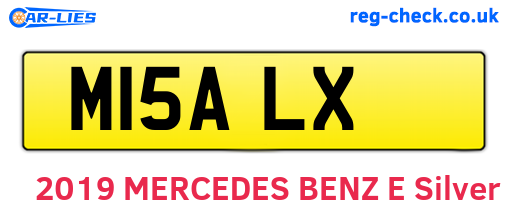 M15ALX are the vehicle registration plates.