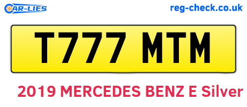T777MTM are the vehicle registration plates.