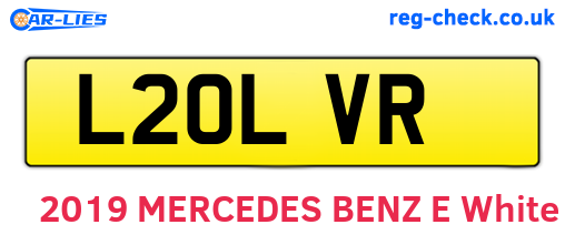 L20LVR are the vehicle registration plates.