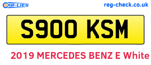 S900KSM are the vehicle registration plates.