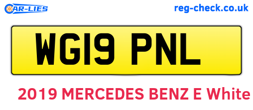 WG19PNL are the vehicle registration plates.