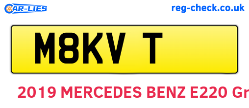 M8KVT are the vehicle registration plates.