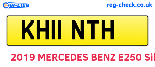 KH11NTH are the vehicle registration plates.