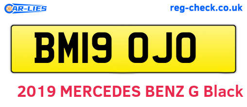 BM19OJO are the vehicle registration plates.
