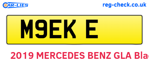 M9EKE are the vehicle registration plates.