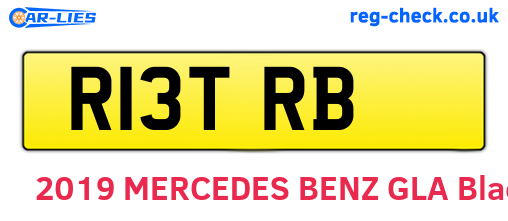 R13TRB are the vehicle registration plates.