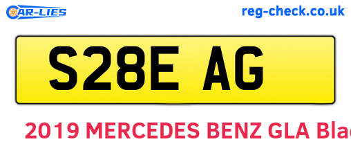 S28EAG are the vehicle registration plates.