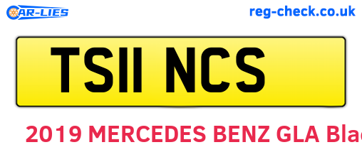 TS11NCS are the vehicle registration plates.