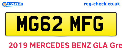 MG62MFG are the vehicle registration plates.