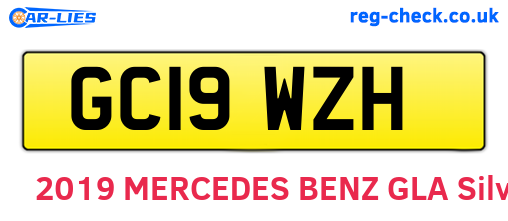 GC19WZH are the vehicle registration plates.