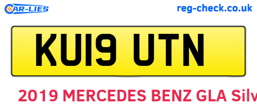 KU19UTN are the vehicle registration plates.