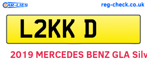 L2KKD are the vehicle registration plates.