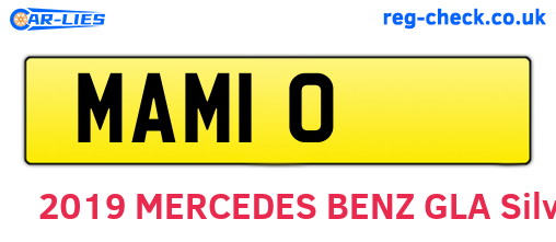 MAM10 are the vehicle registration plates.