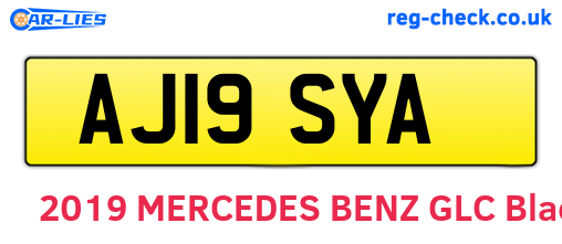 AJ19SYA are the vehicle registration plates.