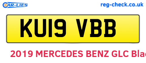KU19VBB are the vehicle registration plates.