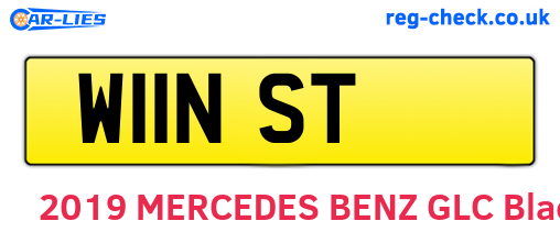 W11NST are the vehicle registration plates.