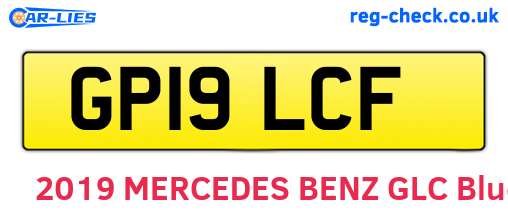 GP19LCF are the vehicle registration plates.