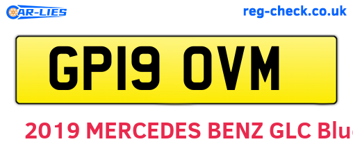 GP19OVM are the vehicle registration plates.