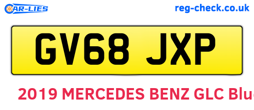 GV68JXP are the vehicle registration plates.