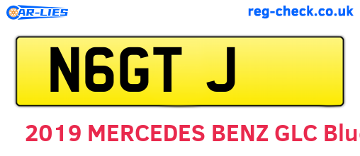 N6GTJ are the vehicle registration plates.