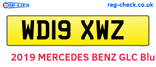 WD19XWZ are the vehicle registration plates.