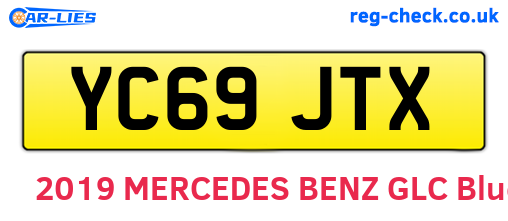 YC69JTX are the vehicle registration plates.