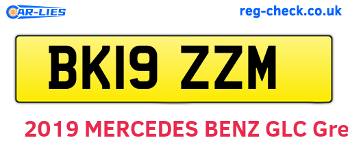 BK19ZZM are the vehicle registration plates.