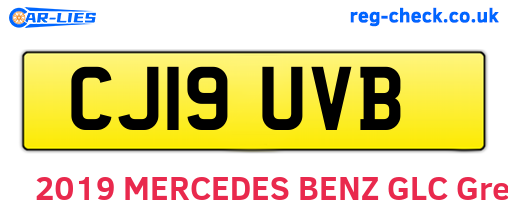 CJ19UVB are the vehicle registration plates.
