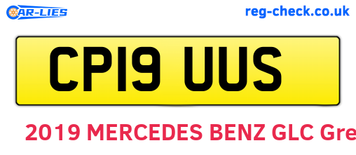 CP19UUS are the vehicle registration plates.