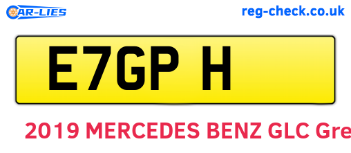 E7GPH are the vehicle registration plates.