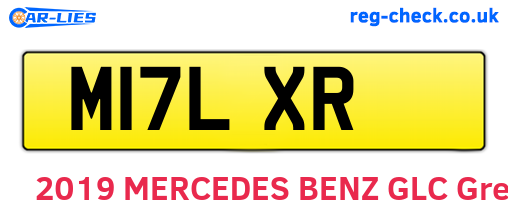 M17LXR are the vehicle registration plates.