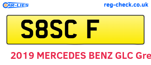 S8SCF are the vehicle registration plates.