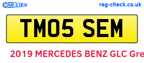 TM05SEM are the vehicle registration plates.